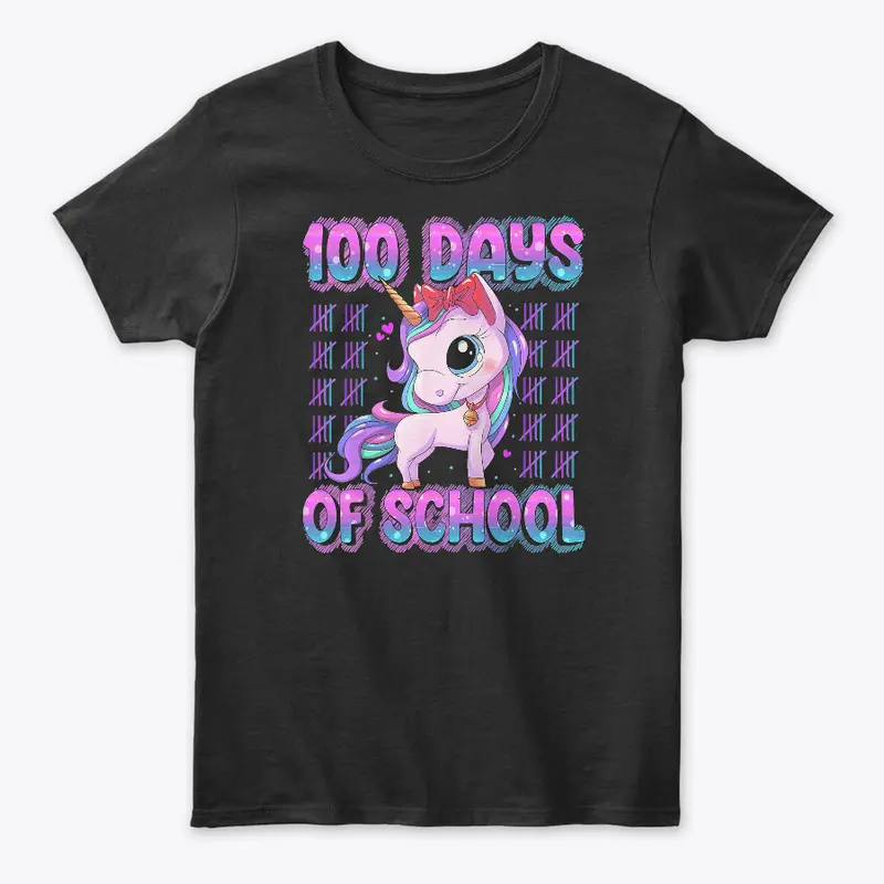 100 Days Of School Unicorn