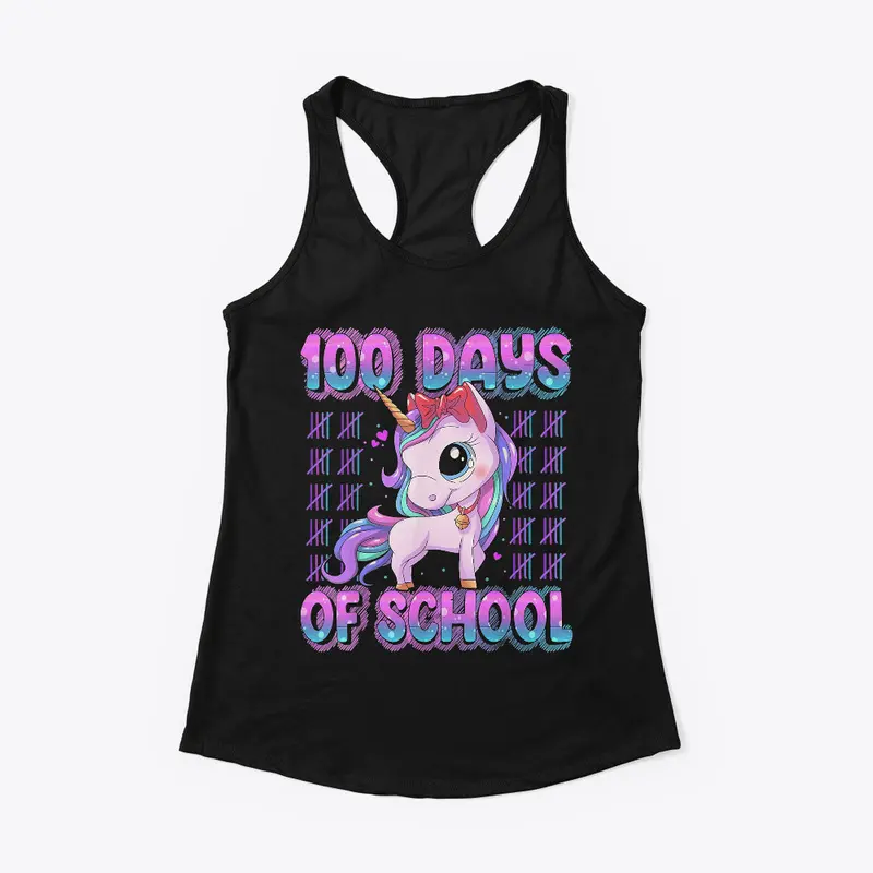 100 Days Of School Unicorn