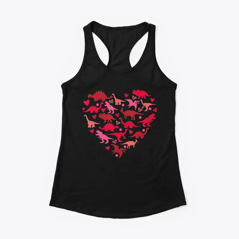 Dinosaur Love Heart T Rex